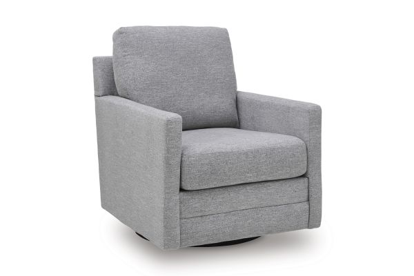 Freybourne Next-Gen Nuvella Swivel Accent Chair - Pewter