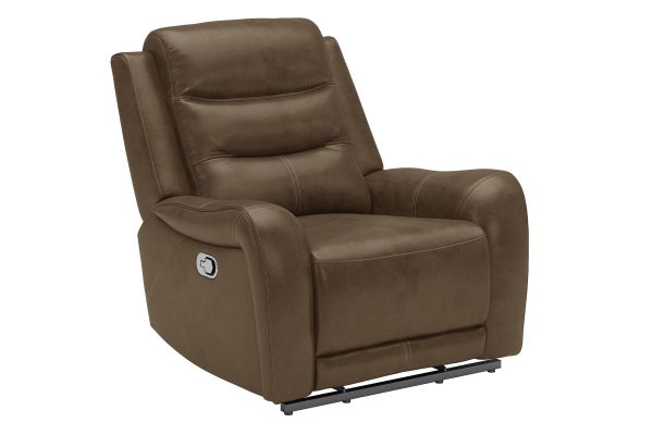 Bryant Brown Leather Dual Power Recliner