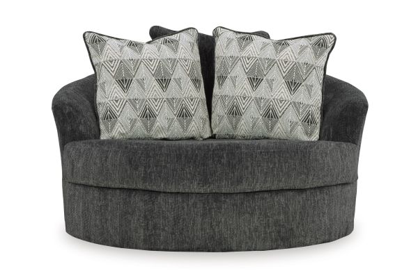 Biddeford Oversized Swivel Accent Chair