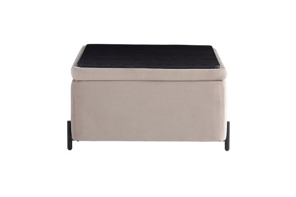 Kiley Large Storage Ottoman - Taupe