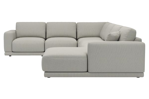 Cove Flax 5-Piece Sectional with Right Arm Facing Chaise by Floyd Home