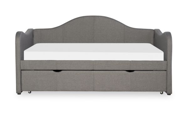 Linon Upholstered Grey Day Bed