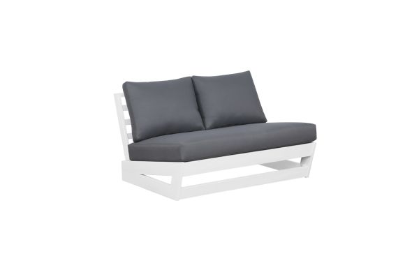Bluffton White and Grey Bench