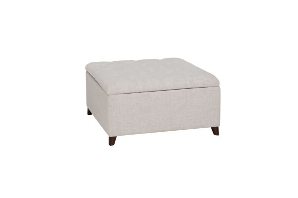 Bella Natural Square Storage Ottoman