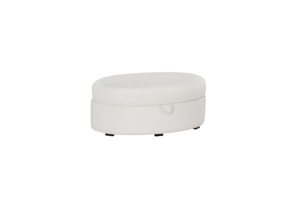 Suni Oval Natural Storage Ottoman