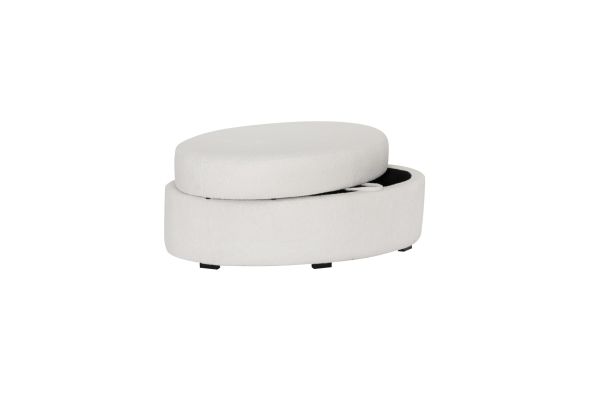 Suni Oval Natural Storage Ottoman