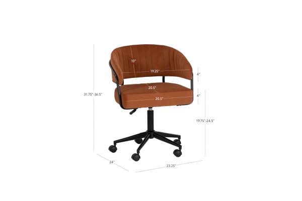 Portland Caramel Office Chair