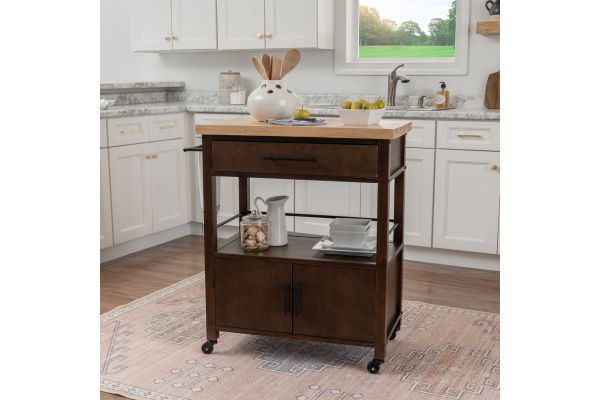 Fino Brown Kitchen Cart