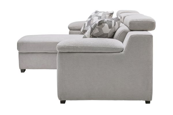 Lounge 2-Piece Sleeper Sectional with Left Arm Facing Storage Chaise