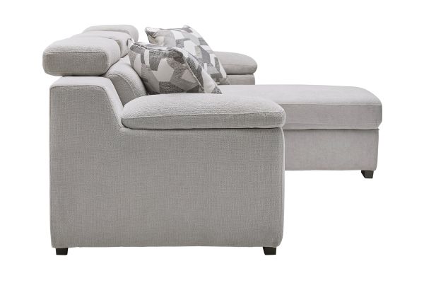 Lounge 2-Piece Sleeper Sectional with Right Arm Facing Storage Chaise