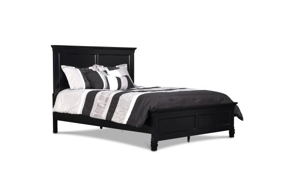 Tamarack Black Queen Panel Bed