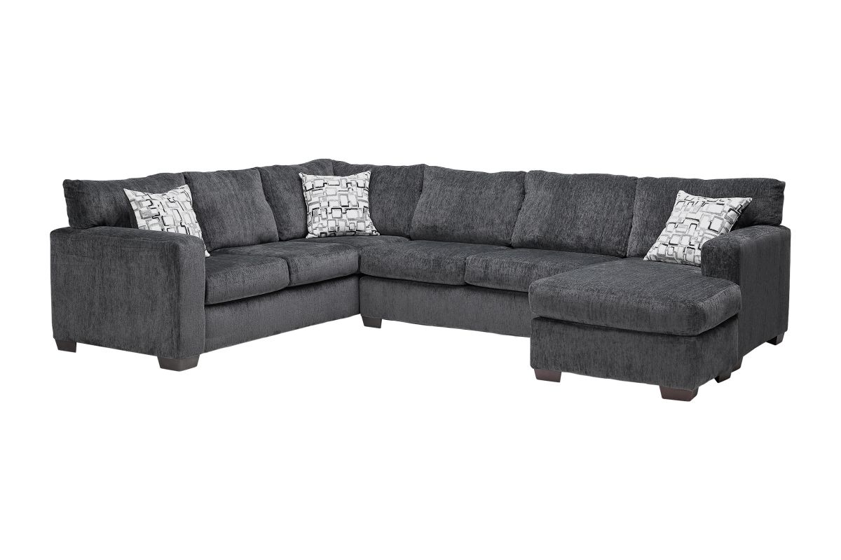 Presley Stone 2-Piece Sectional with Right Arm Facing Chaise 1