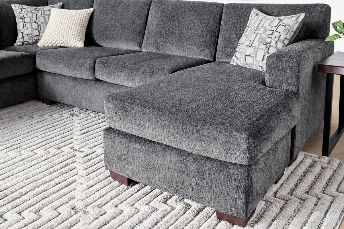 Presley Stone 2-Piece Sectional with Right Arm Facing Chaise 7