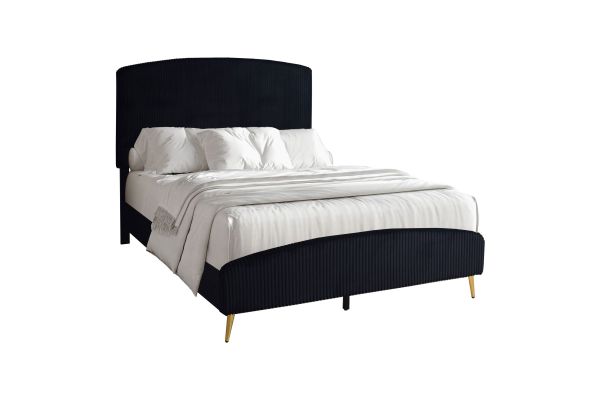  Kailani Black Queen Panel Bed 