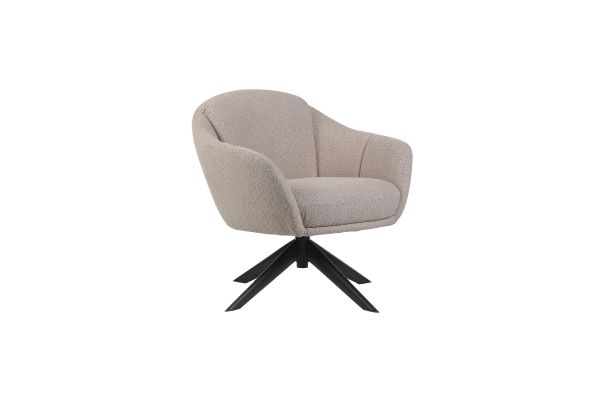 Fleming Boucle Swivel Lounge Chair - Taupe