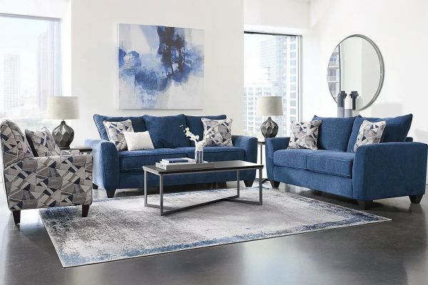 Capri Navy Sofa