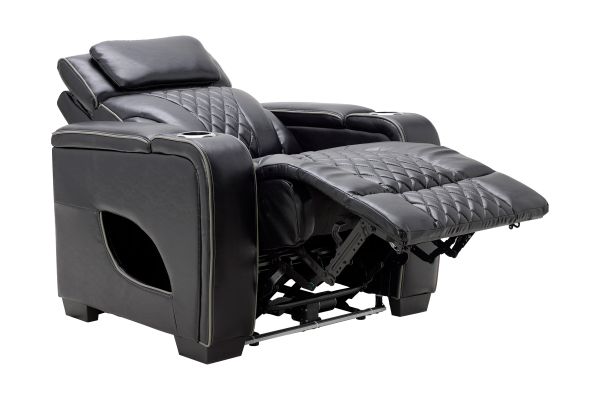 Zodiac Black Dual Power Recliner