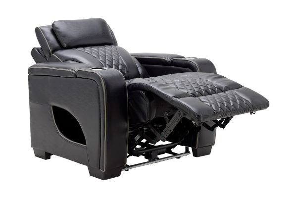 Zodiac Black Dual Power Recliner