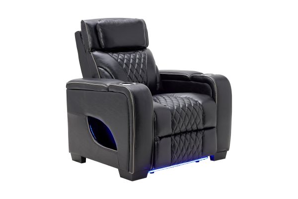 Zodiac Black Dual Power Recliner