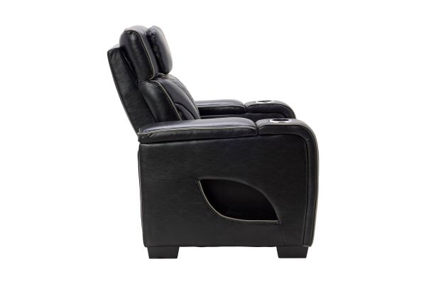 Zodiac Black Dual Power Recliner