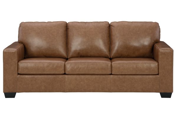 Baker Caramel Leather Sofa