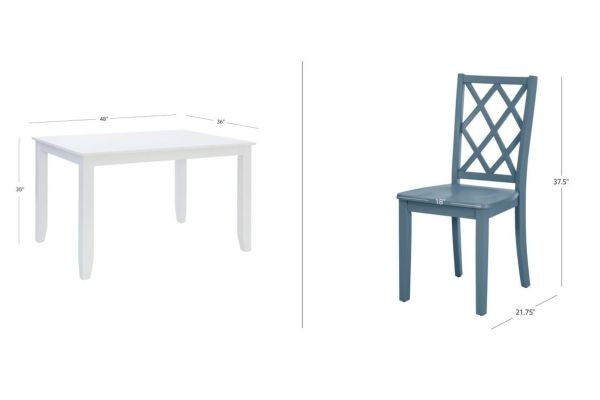 Maui 5-Piece Graphite Dining Set