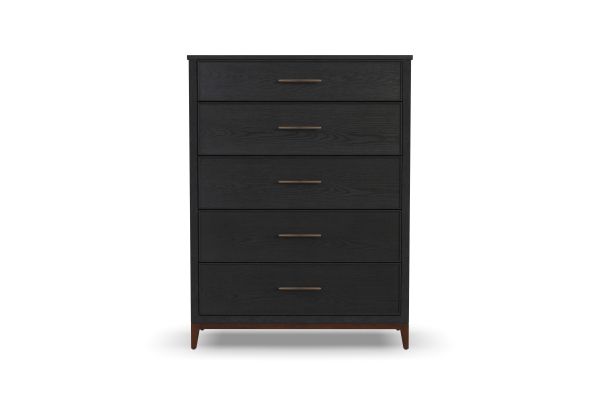 Waterfall Black Drawer Chest