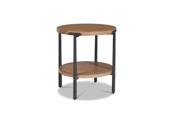 Millwork Brown Round End Table