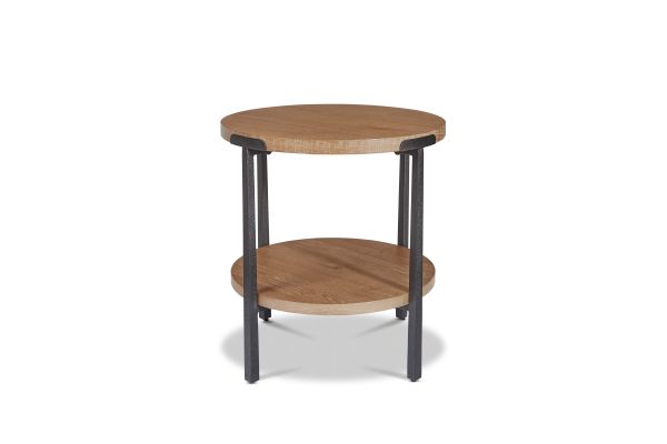 Millwork Brown Round End Table