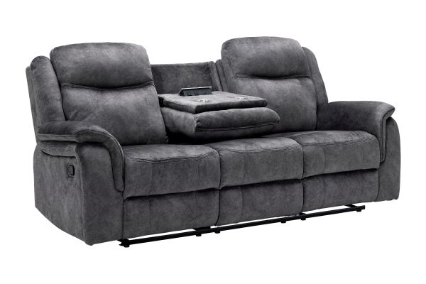 Keaton Grey Reclining Sofa