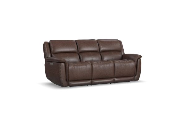 Beau Sable Fabric Power Reclining Sofa