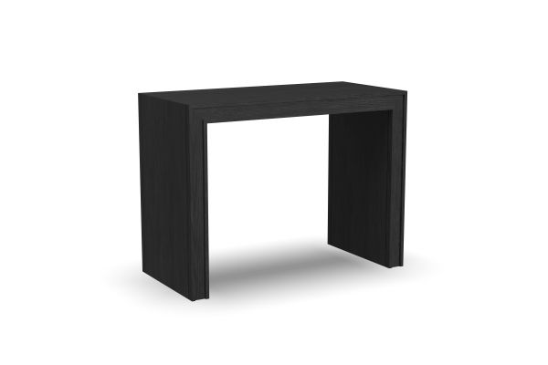 Waterfall Black Accent Table