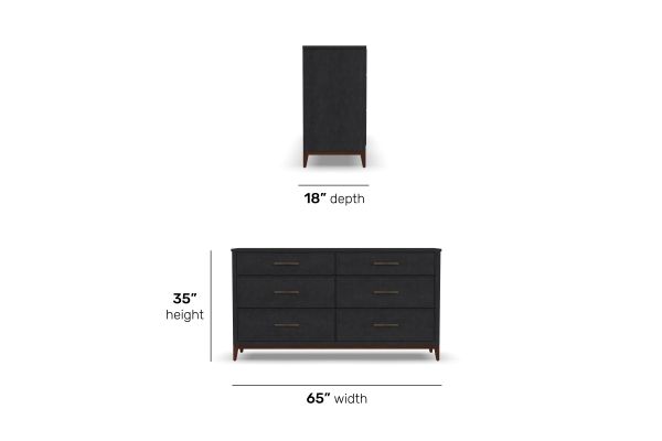 Waterfall Black Dresser
