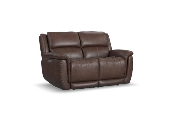 Beau Sable Fabric Power Reclining Loveseat