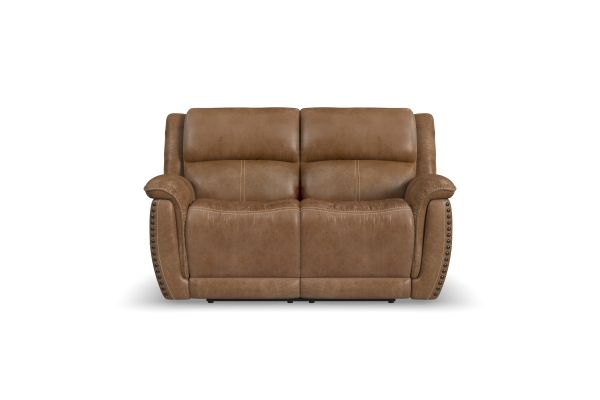Beau Silt Fabric Power Reclining Loveseat