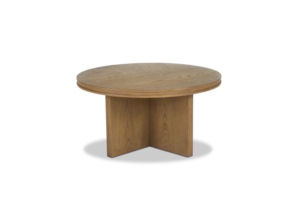 Waterfall Brown Round Coffee Table