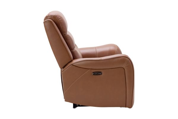 Bryant Brown Leather Dual Power Recliner