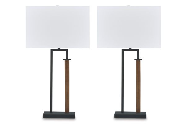 Set of Two Volsen Metal Table Lamp