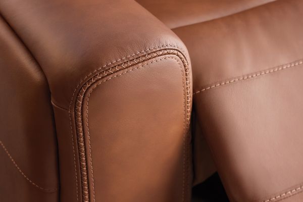 Linton Caramel Triple Power Reclining Sofa