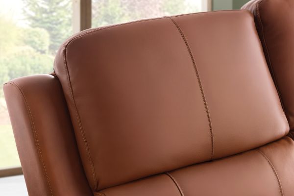Linton Caramel Triple Power Reclining Sofa