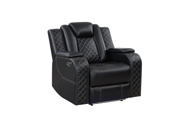 Radiant Power Recliner - Black