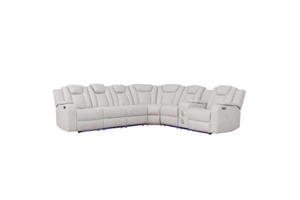 Radiant 3-Piece Reclining Sectional - Gray