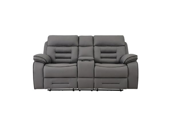 Apollo Gray Power Reclining Loveseat 