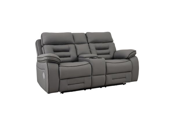 Apollo Power Reclining Loveseat - Gray