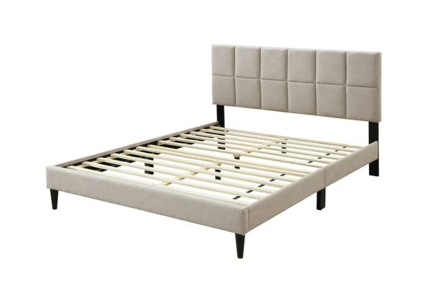 Evelyn Queen Channel Bed in a Box with USB Port