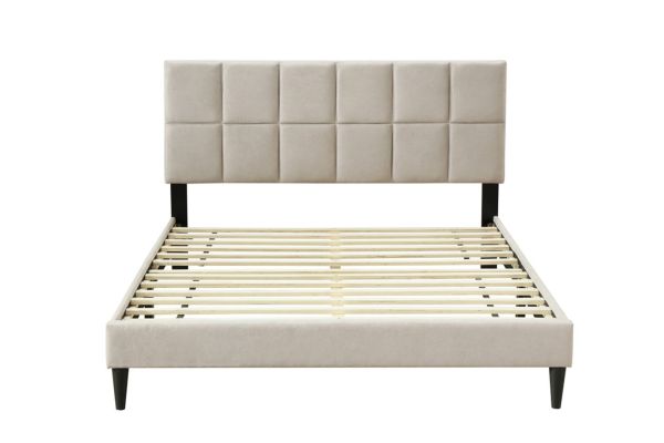 Evelyn Queen Channel Bed in a Box with USB Port