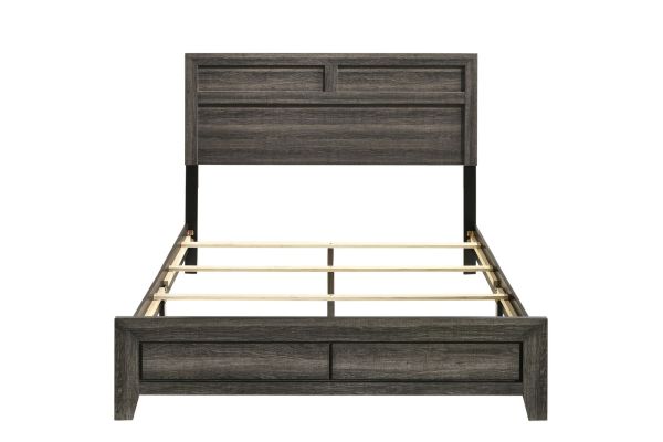 Issac Queen Panel Bed in a Box with USB Port