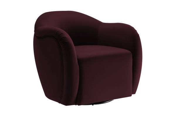 Compose Performance Velvet Swivel Armchair