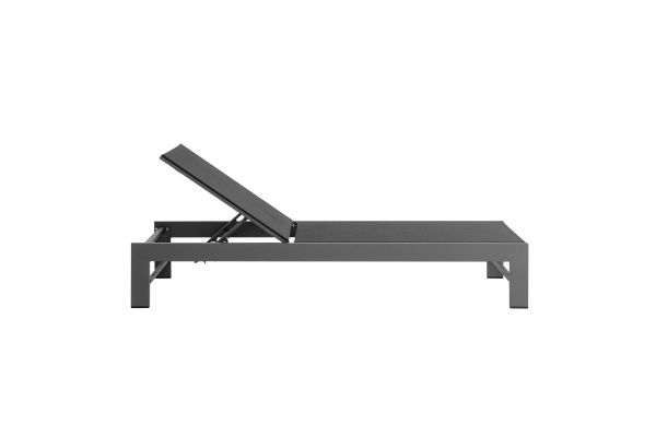 Tahoe Outdoor Patio Mesh and Aluminum Chaise Lounge