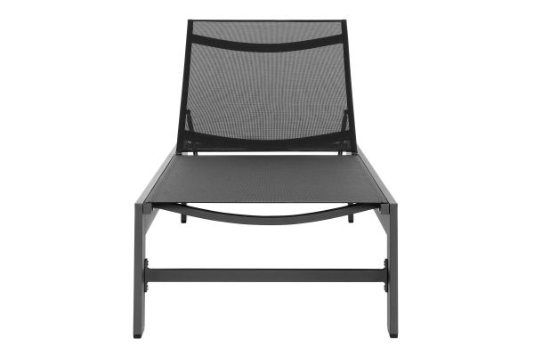 Tahoe Outdoor Patio Mesh and Aluminum Chaise Lounge